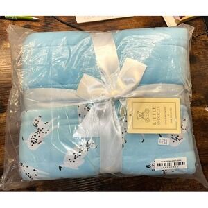 421. Little snuggles‎ Beautifully Bold Blue Dalmatians Bamboo 60x80